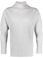 Homme Plissé Issey Miyake plissé-effect high-neck jumper - Gris - thumbnail