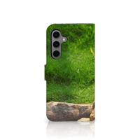 Samsung Galaxy S24 FE | Telefoonhoesje | Met pasjeshouder | Panda