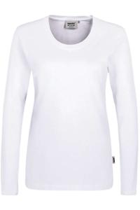 HAKRO Regular Fit Dames T-shirt wit, Effen