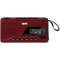 Imperial DABMAN OR 2 Outdoorradio DAB+, VHF (FM) Noodradio, Bluetooth, USB Acculaadfunctie, Handslinger, Zonnepaneel, Zaklamp, Oplaadbaar Rood