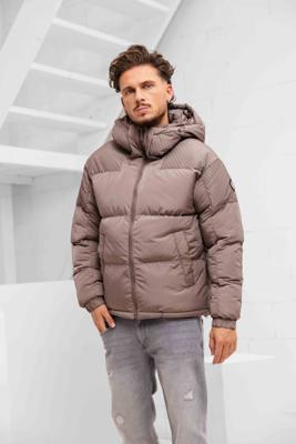 XPLCT Safe Winterjas Heren Beige - Maat S - Kleur: Beige | Soccerfanshop