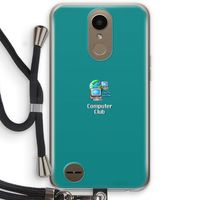 Win98: LG K10 (2017) Transparant Hoesje met koord