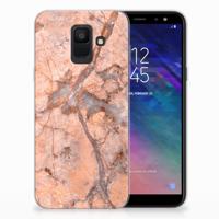 Samsung Galaxy A6 (2018) | TPU | Siliconen hoesje | Marmer Oranje