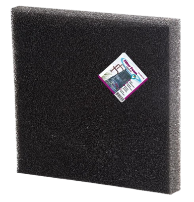 Filtermat / filterfoam 50x50x5 cm grof - kleur zwart