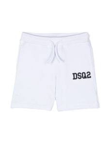 DSQUARED2 KIDS short à logo imprimé - Blanc