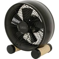 Lucci AIR Breeze Tafelventilator 35 W Zwart, Hout