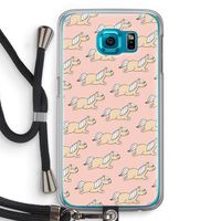 Ponys: Samsung Galaxy S6 Transparant Hoesje met koord