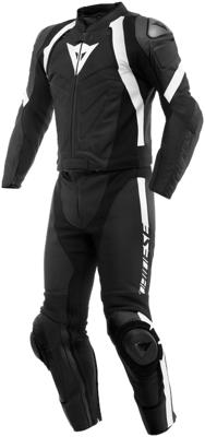 DAINESE Avro 4, 2-delig motorpak, Mat Zwart-Wit