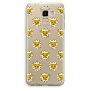 Leeuwenkoppen: Samsung Galaxy J6 (2018) Transparant Hoesje