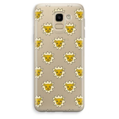 Leeuwenkoppen: Samsung Galaxy J6 (2018) Transparant Hoesje