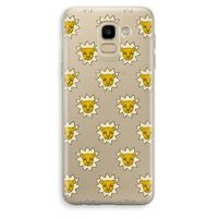 Leeuwenkoppen: Samsung Galaxy J6 (2018) Transparant Hoesje Leeuwenkoppen: Samsung Galaxy J6 (2018) Transparant Hoesje
