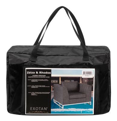 WOOOD Beschermhoes 'Rhodos' Fauteuil, kleur Zwart