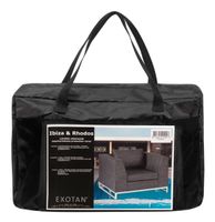 Exotan Beschermhoes Rhodos Fauteuil - Zwart