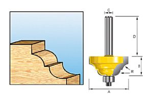 Makita Accessoires Contraprof.fr+l. HM 38,1mm S=8 - D-11651