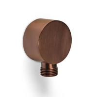 Wandaansluitbocht Blue Label Brondby | Inbouw | Messing | Rond | ½ | Geborsteld brons