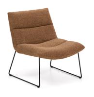 Kave Home Fauteuil 'Asen' Chenille, kleur Terracotta