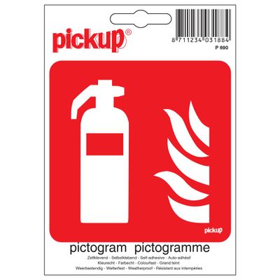 Pictogram brandblus apparaat 10x10cm