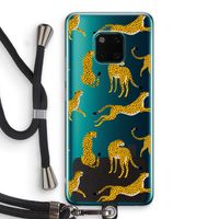 Luipaard: Huawei Mate 20 Pro Transparant Hoesje met koord