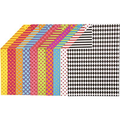 Creativ Company Bedrukt karton, a4, vel 210x297 mm, 250 gr, diverse kleuren, 200 div vellen/ 1 doos