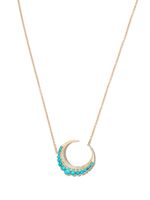 Jacquie Aiche petit collier Crescent Moon en or 14ct - thumbnail