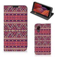 Samsung Galaxy Xcover 5 Hoesje met Magneet Aztec Paars - thumbnail