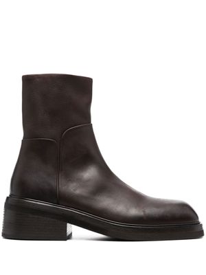 Marsèll bottines à bout carré - Marron