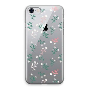 Small white flowers: iPhone 8 Transparant Hoesje