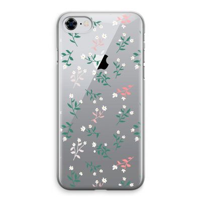 Small white flowers: iPhone 8 Transparant Hoesje
