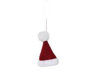 Kerstmuts 18 cm rood/wit Kerstmuts 18 cm rood/wit