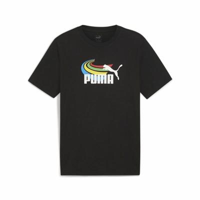 Heren-T-Shirt met Korte Mouwen Puma GRAPHICS Summer Zwart - Maat: M
