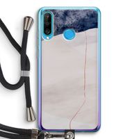 Stone White: Huawei P30 Lite Transparant Hoesje met koord