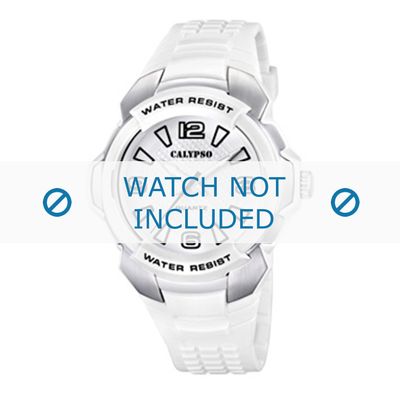 Calypso horlogeband K5635-1 Rubber Wit