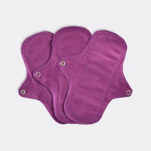 Eco Femme Inlegkruisjes 3-Pack (zonder pul) (Kleur: Vibrant - Donker)
