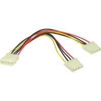4-Pin Molex > 2x 4-Pin Molex Y-Kabel Splitterkabel