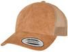 Flexfit FX6606SU Suede Leather Trucker Cap - Khaki - One Size