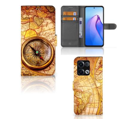 OPPO Reno8 Pro | Flip Cover | Kompas | Portemonnee hoesje