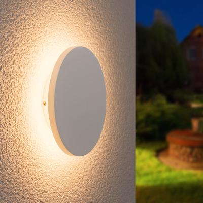 Casper S LED Wandlamp Rond - 6 Watt - 660 lumen - 3000K Warm Wit - Rond - Plat - 360 graden Stralingshoek - IP54 Waterdichte Binnen en buiten - Wit