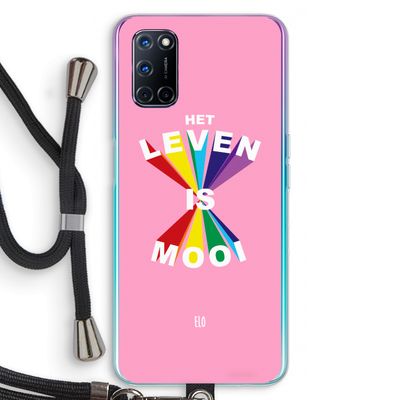 Het Leven Is Mooi: Oppo A72 Transparant Hoesje met koord