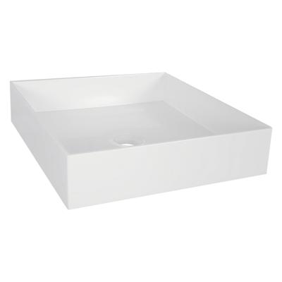 Differnz Jura waskom polybeton | wit | 42 x 42 x 10 cm