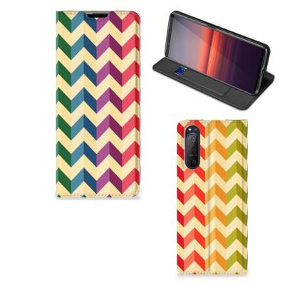 Sony Xperia 5 II | Hoesje met Magneet | Zigzag Multi Color Sony Xperia 5 II | Hoesje met Magneet | Zigzag Multi Color
