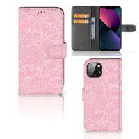 Apple iPhone 13 Hoesje White Flowers