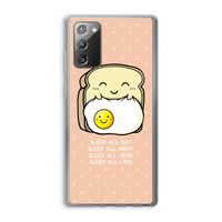 Sleep All Day: Samsung Galaxy Note 20 / Note 20 5G Transparant Hoesje