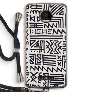 Marrakech print: Motorola Moto Z Force Transparant Hoesje met koord