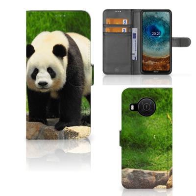 Nokia X10 | Nokia X20 | Telefoonhoesje | Met pasjeshouder | Panda
