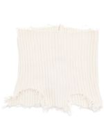 MM6 Maison Margiela pull nervuré à effet usé - Tons neutres