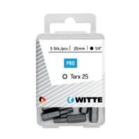 Witte torx bit [5x] - 1/4&apos;&apos; - T 10 - 25 mm