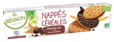 Bisson Pure chocolade frosted granenkoekjes bio