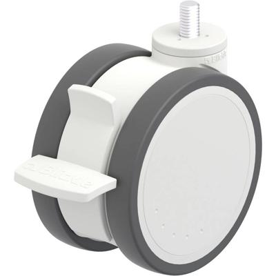 Blickle LKD-PATH 125K-FI-GS12 Kunststof dubbel wiel Wieldiameter: 125 mm Draagvermogen (max.): 125 kg 1 stuk(s)