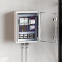 VidaXL Bedieningskast grijs 40 x 17,5 x 50 cm abs kunststof