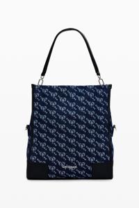 Handtas met Desigual-logo - BLUE - U